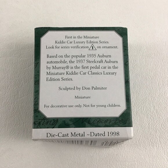 Hallmark Keepsake Mini Ornament 1937 Steelcraft Auburn Kiddie Car Luxury Edition - Picture 6 of 6